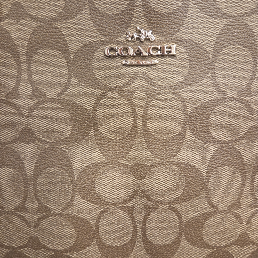 Coach Brown Signature Tote Bag - Picture 6 of 12